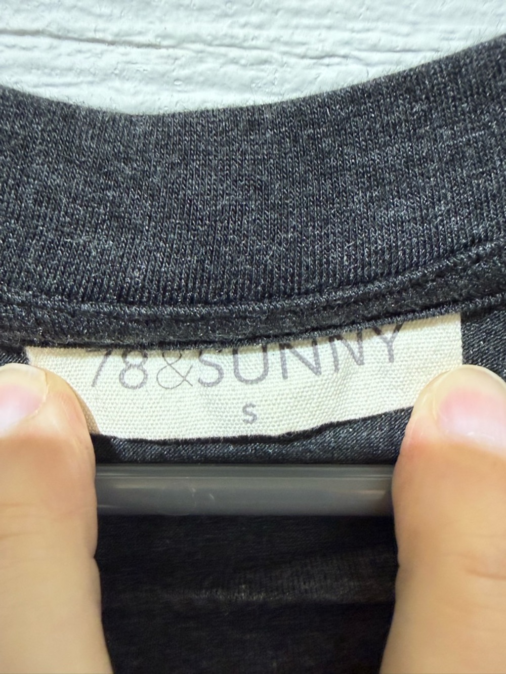 Women's Gray Cropped Crewneck Tee Relaxed Casual - Picture 2 of 3